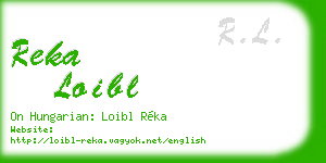 reka loibl business card